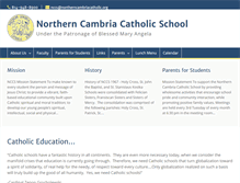 Tablet Screenshot of northerncambriacatholic.org